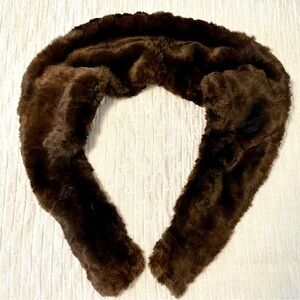 Authentic Hand Sewn Fur Stole Wrap 43”